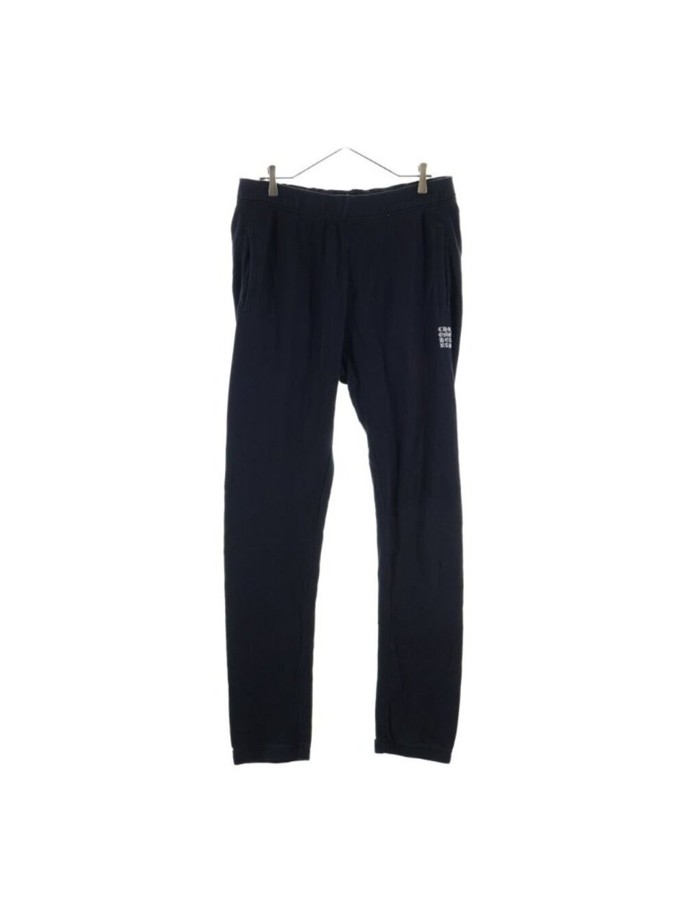 Chrome Hearts Y NOT Vertical Logo Embroidery Sweatpants Black Pants